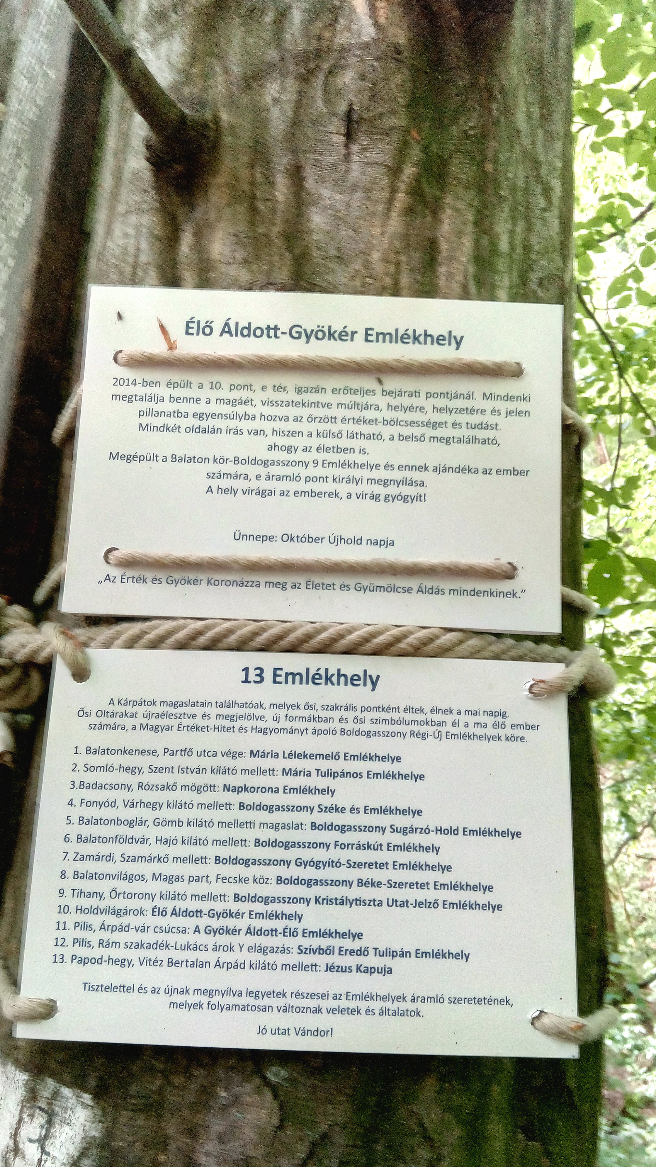 Memorial place at Moonlight-dike