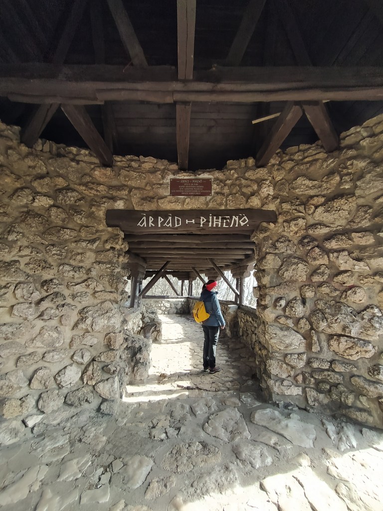 The inside of the Árpád viewpoint