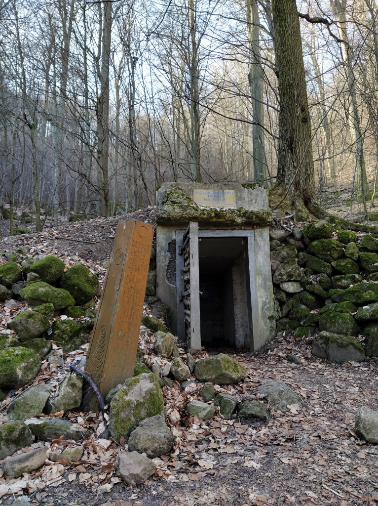 Outside of the well house at the Nagyboldogasszony spring